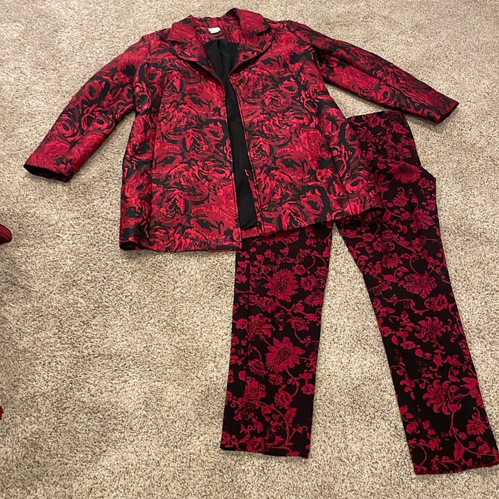Long blazer or coat with matching pant